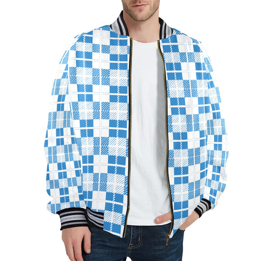 kokorepublicNew Men's Striped Trim Bomber Jacket