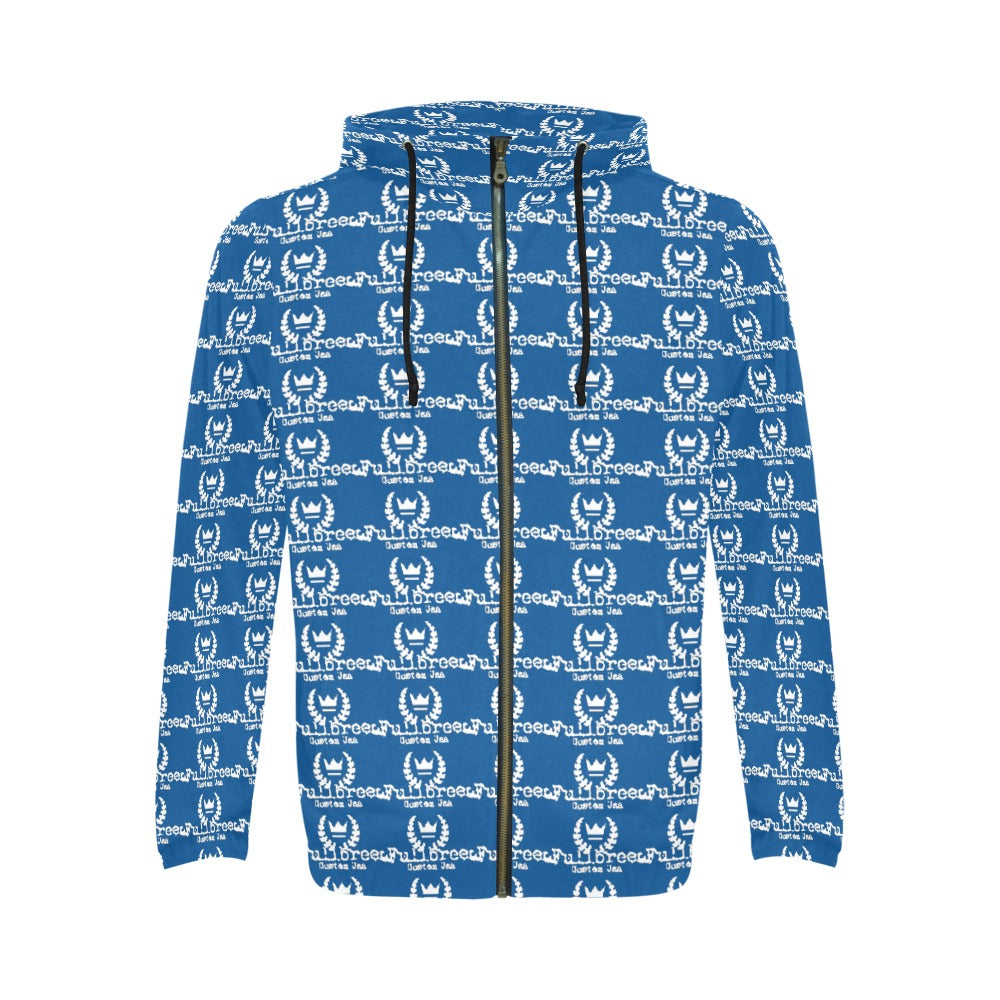 kokorepublic  Men's All Over Print Full Zip Hoodie (Model H14)