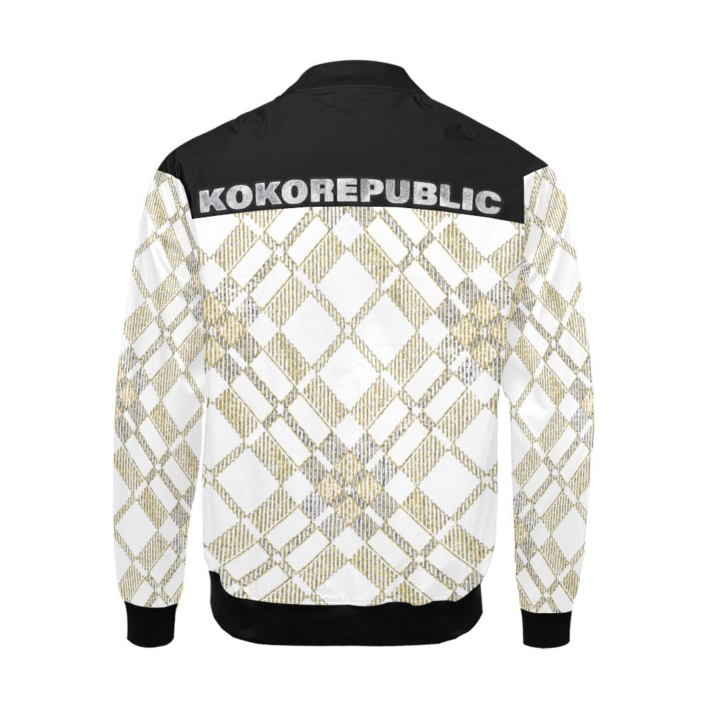 kokorepublic Men's All Over Print Casual Jacket (Model H19)