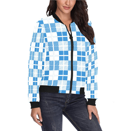 kokorepublicboutique Women's All Over Print Bomber Jacket(Model H36)