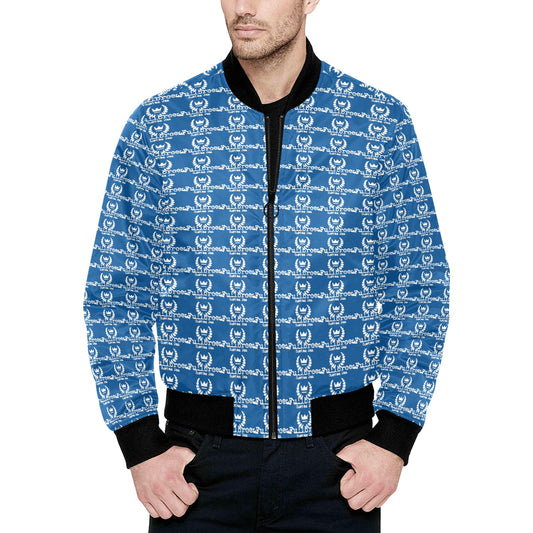 kokorepublic  Men's All Over Print Quilted Bomber Jacket(Model H33)