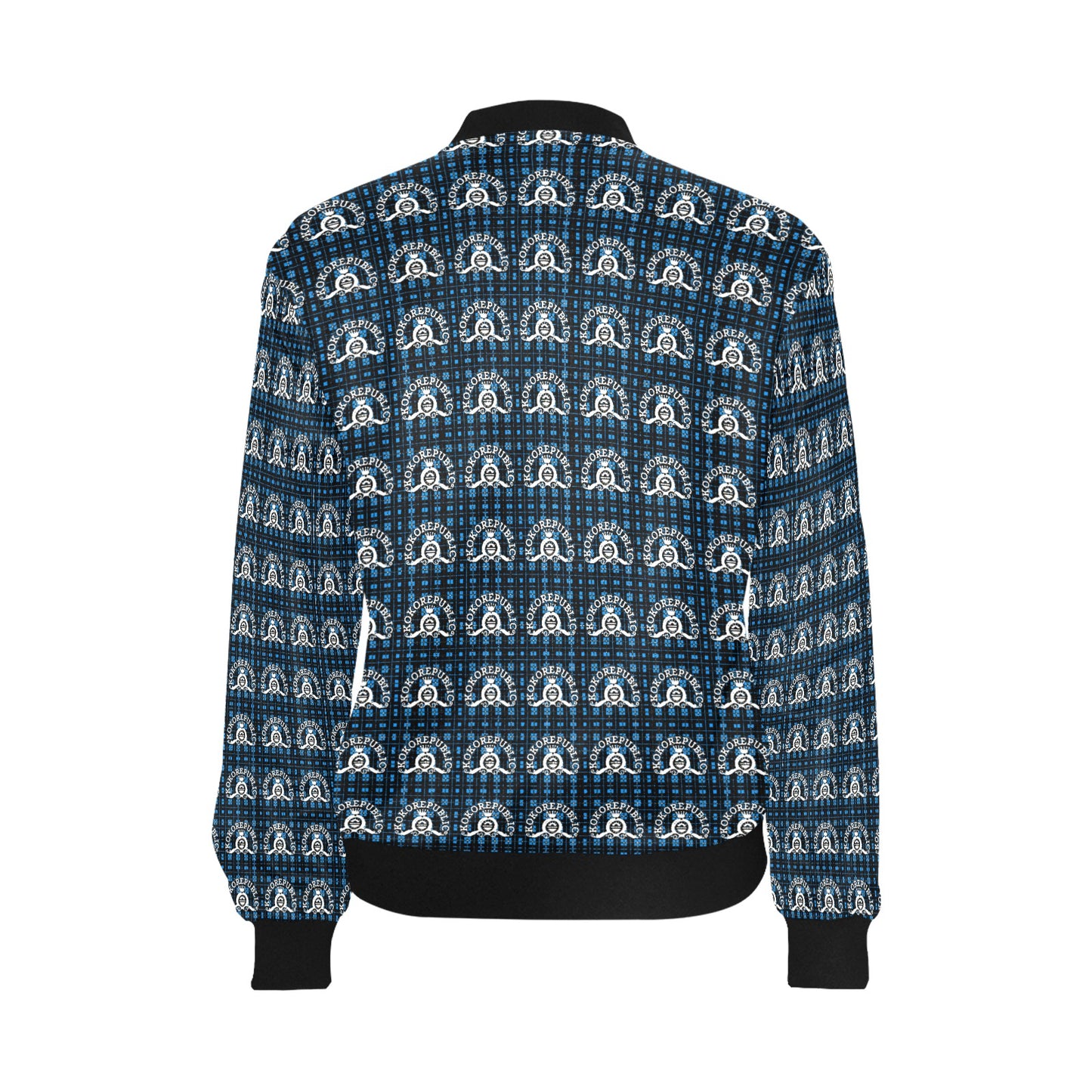 kokorepublic Women's All Over Print Bomber Jacket(Model H36)