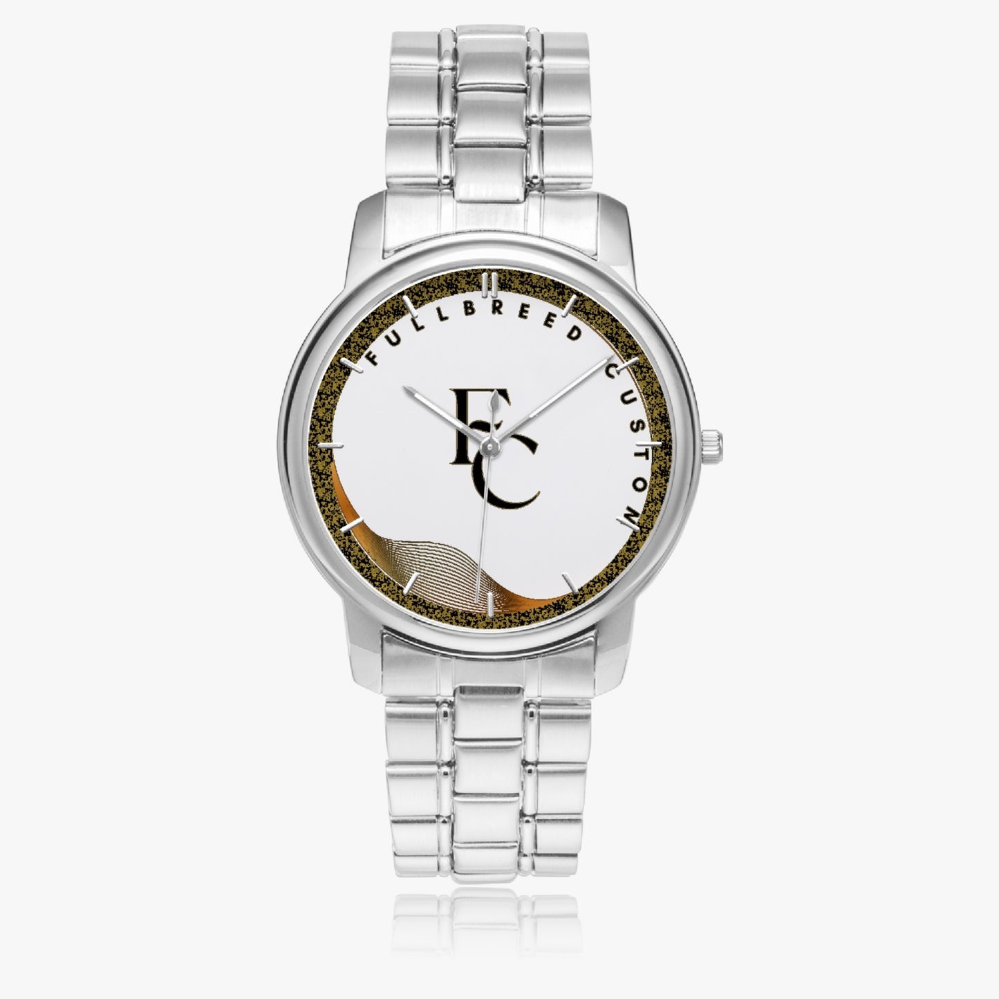 FullbreedCustom 154. Folding Clasp Type Stainless Steel Quartz Watch (With Indicators)