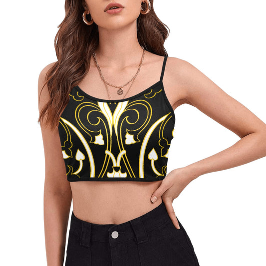 kokorepublic Women's Spaghetti Strap Crop Top (T67)