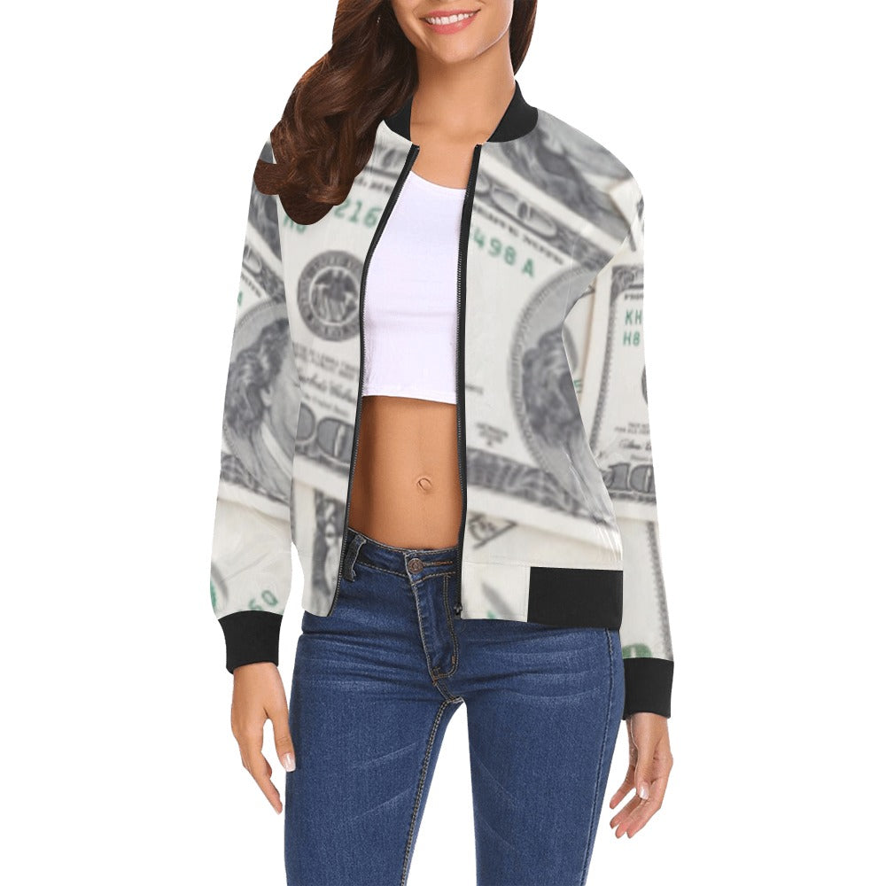 kokorepublic All Over Print Bomber Jacket for Women ( H19)