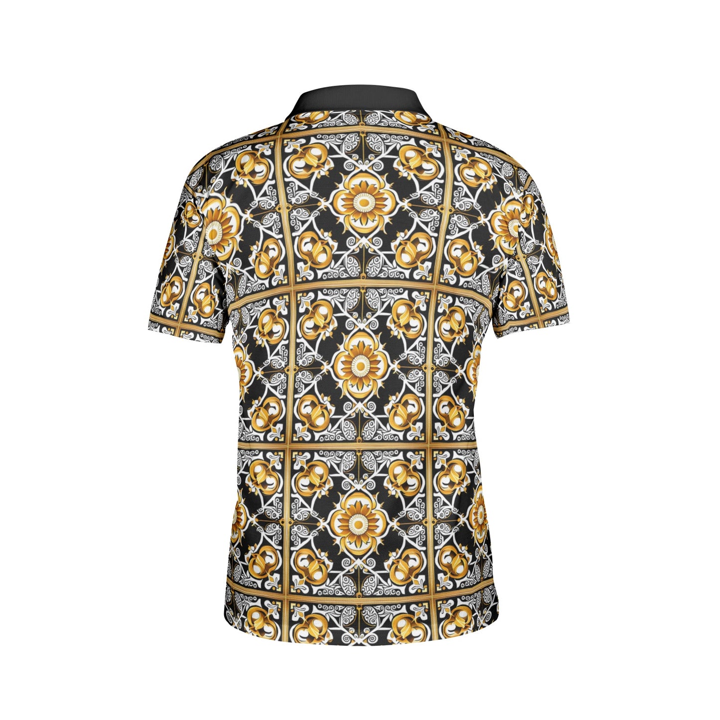 kokorepublic Men's All-Over Print Polo Shirts