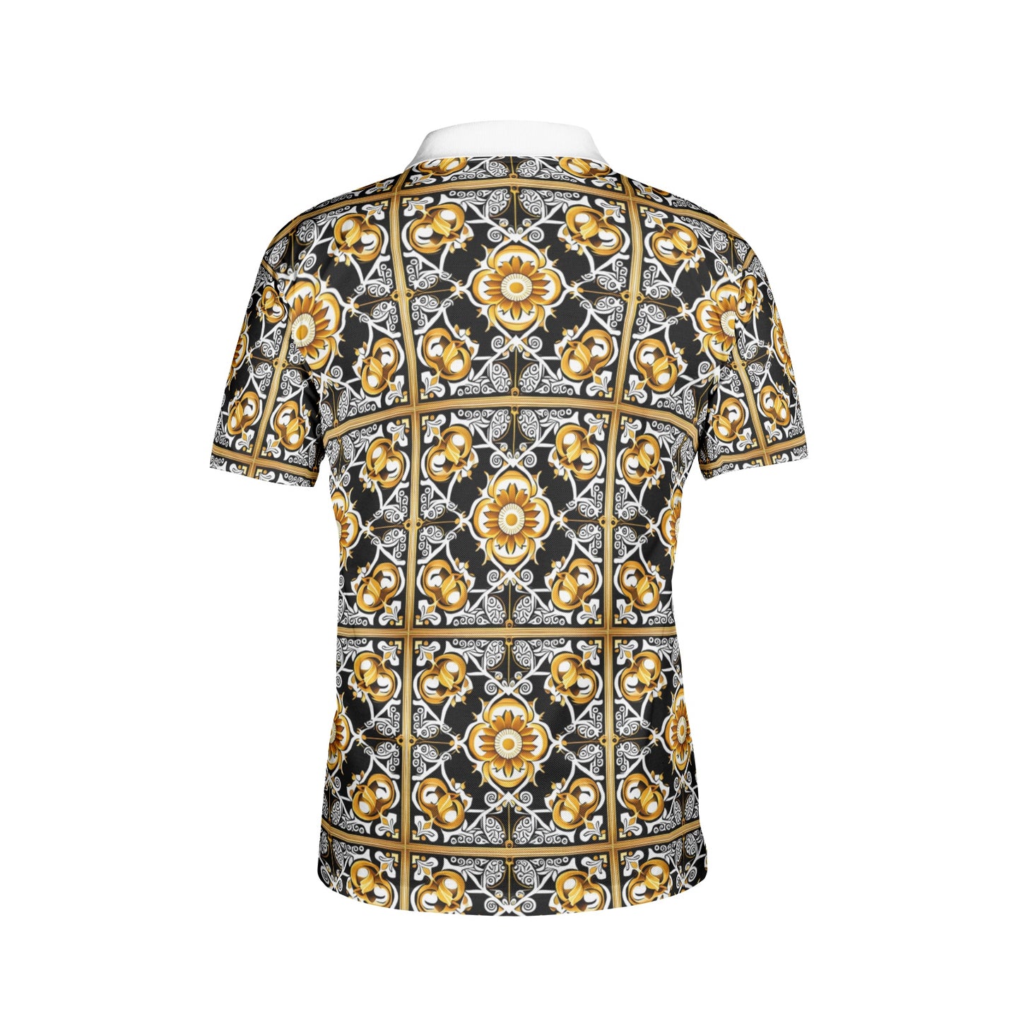 kokorepublic Men's All-Over Print Polo Shirts