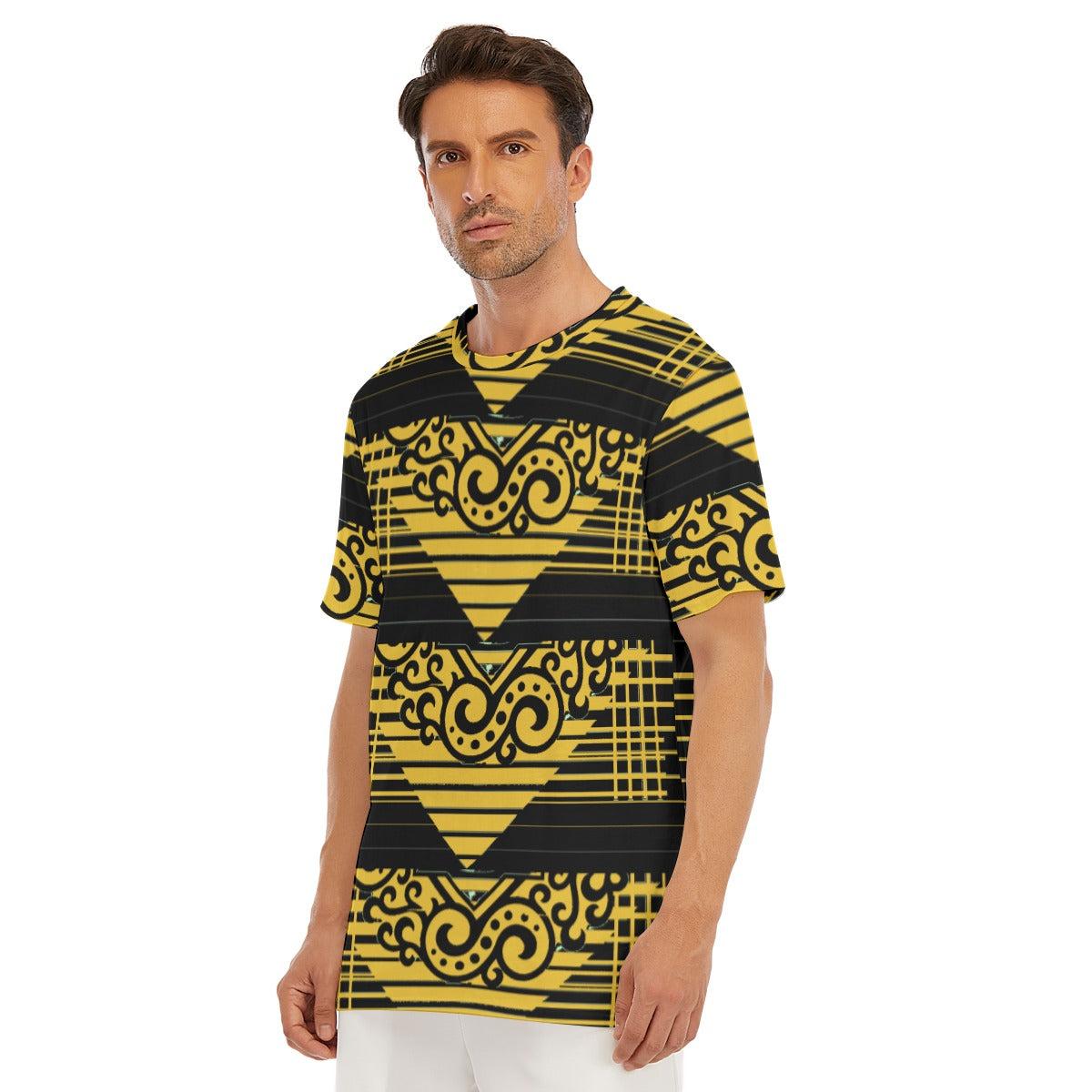 All-Over Print Men's O-Neck T-Shirt | 190GSM Cotton