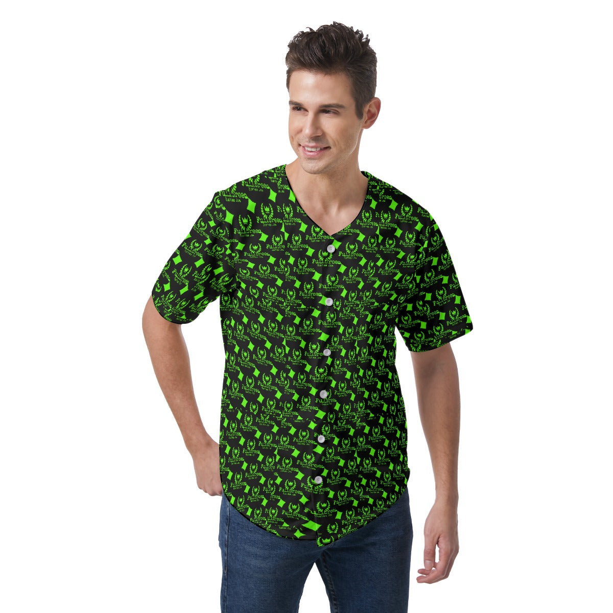 All-Over Print Men's Short Sleeve Baseball Jersey