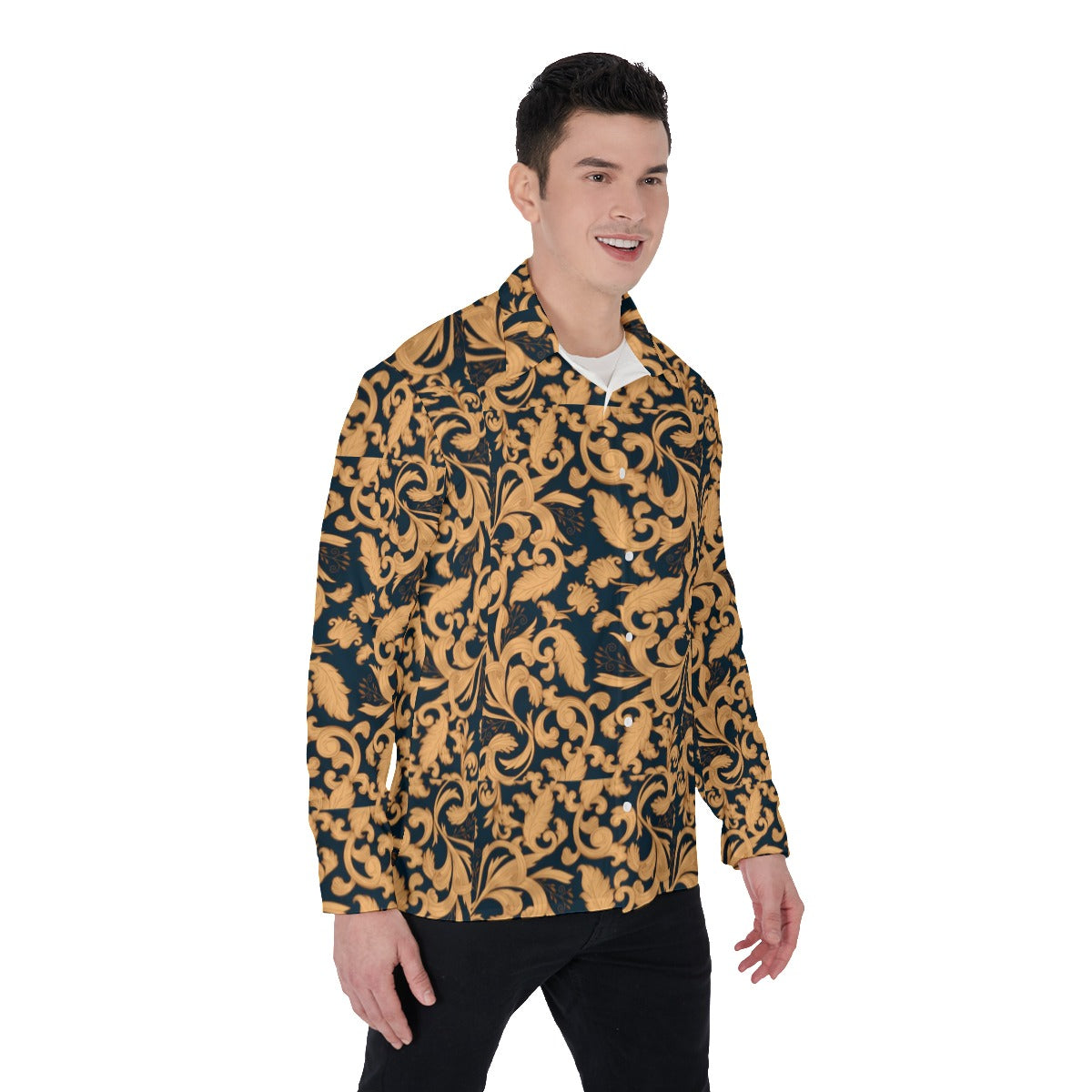 All-Over Print Men's Long Sleeve Shirt