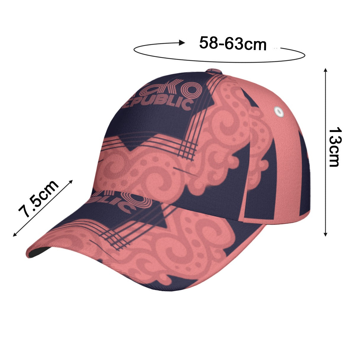 All-Over Print Peaked Cap