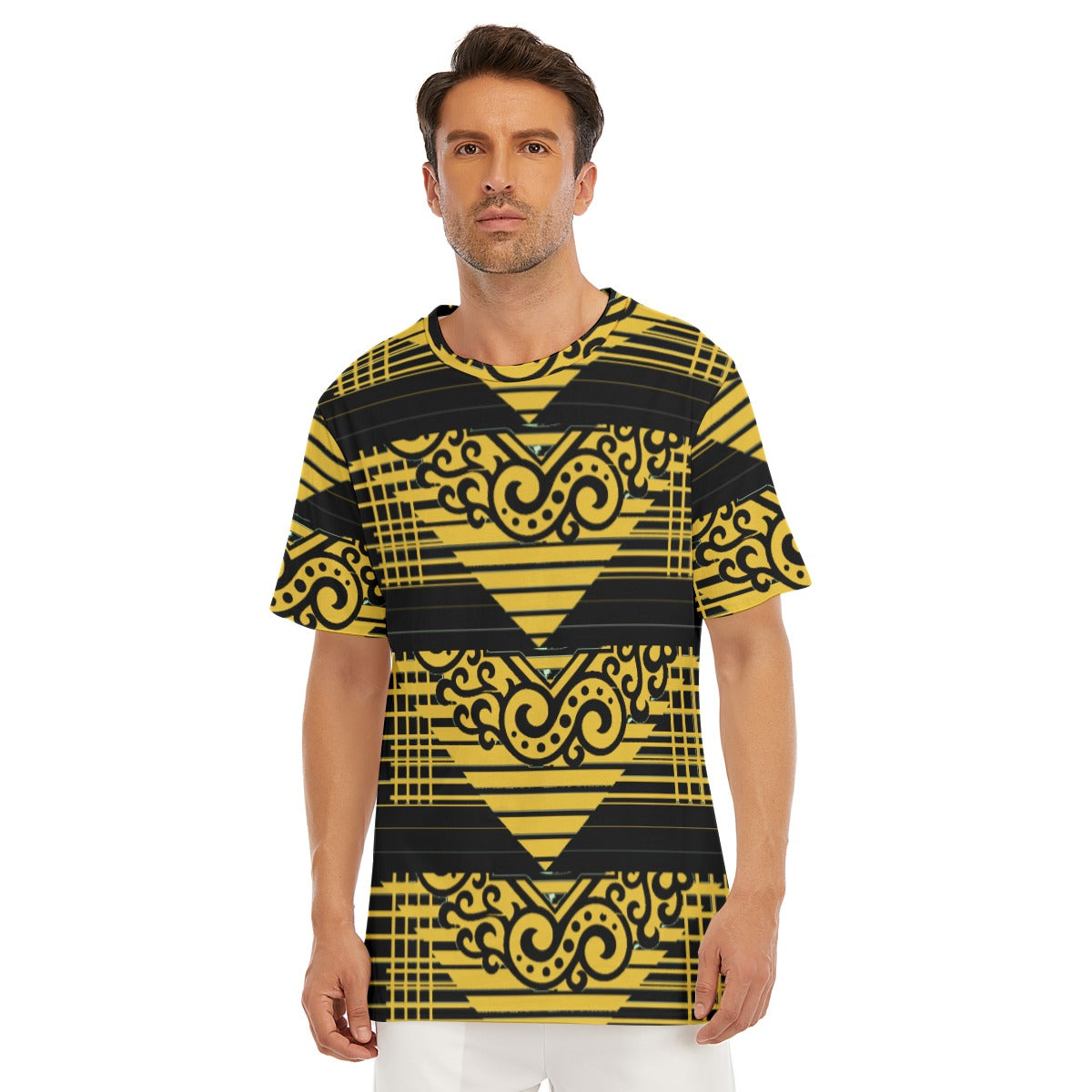 All-Over Print Men's O-Neck T-Shirt | 190GSM Cotton