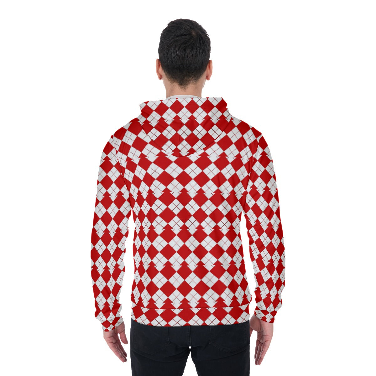 All-Over Print Men's Heavy Fleece Zip Up Hoodie