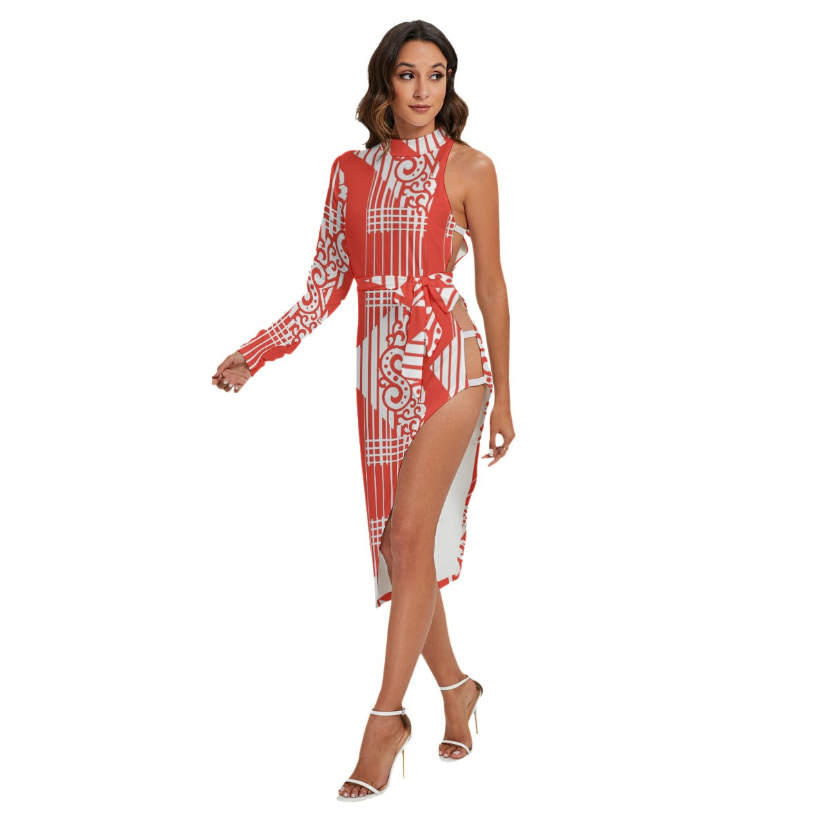 All-Over Print Women's Side Cutout Dress