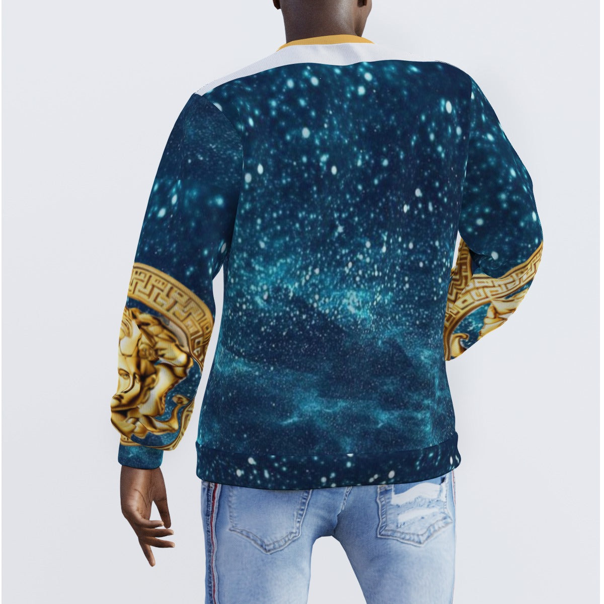 All-Over Print Men's Sweater