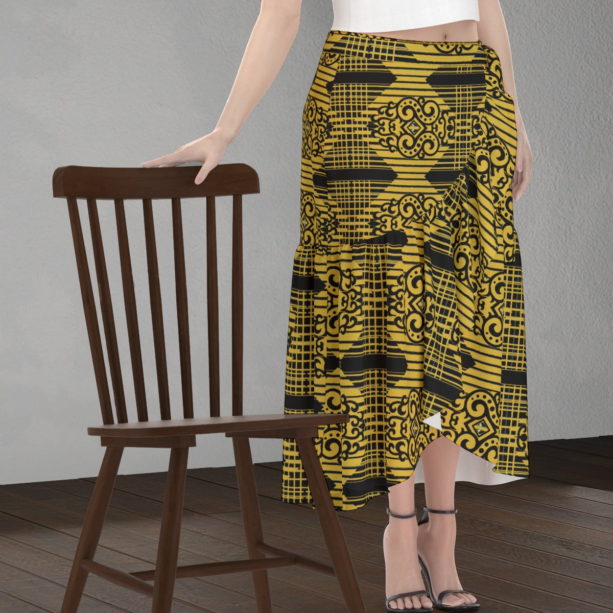 All-Over Print Women's Wrap Skirt