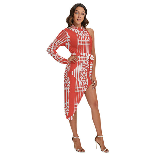 All-Over Print Women's Side Cutout Dress