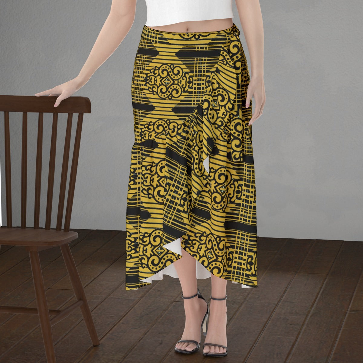 All-Over Print Women's Wrap Skirt