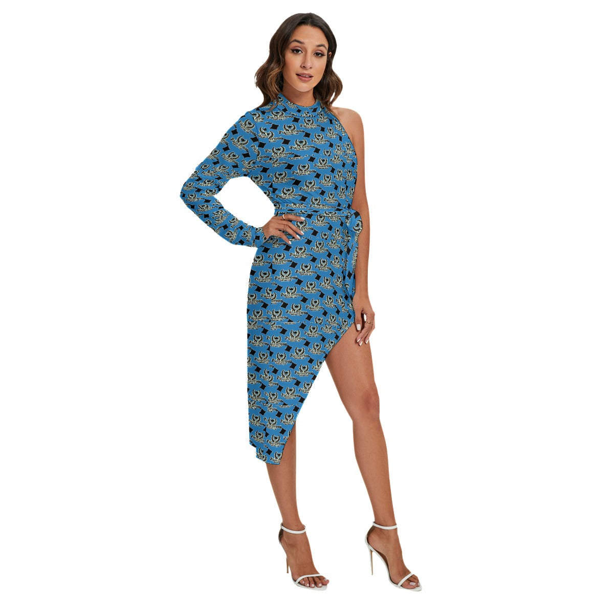 All-Over Print Women's Side Cutout Dress