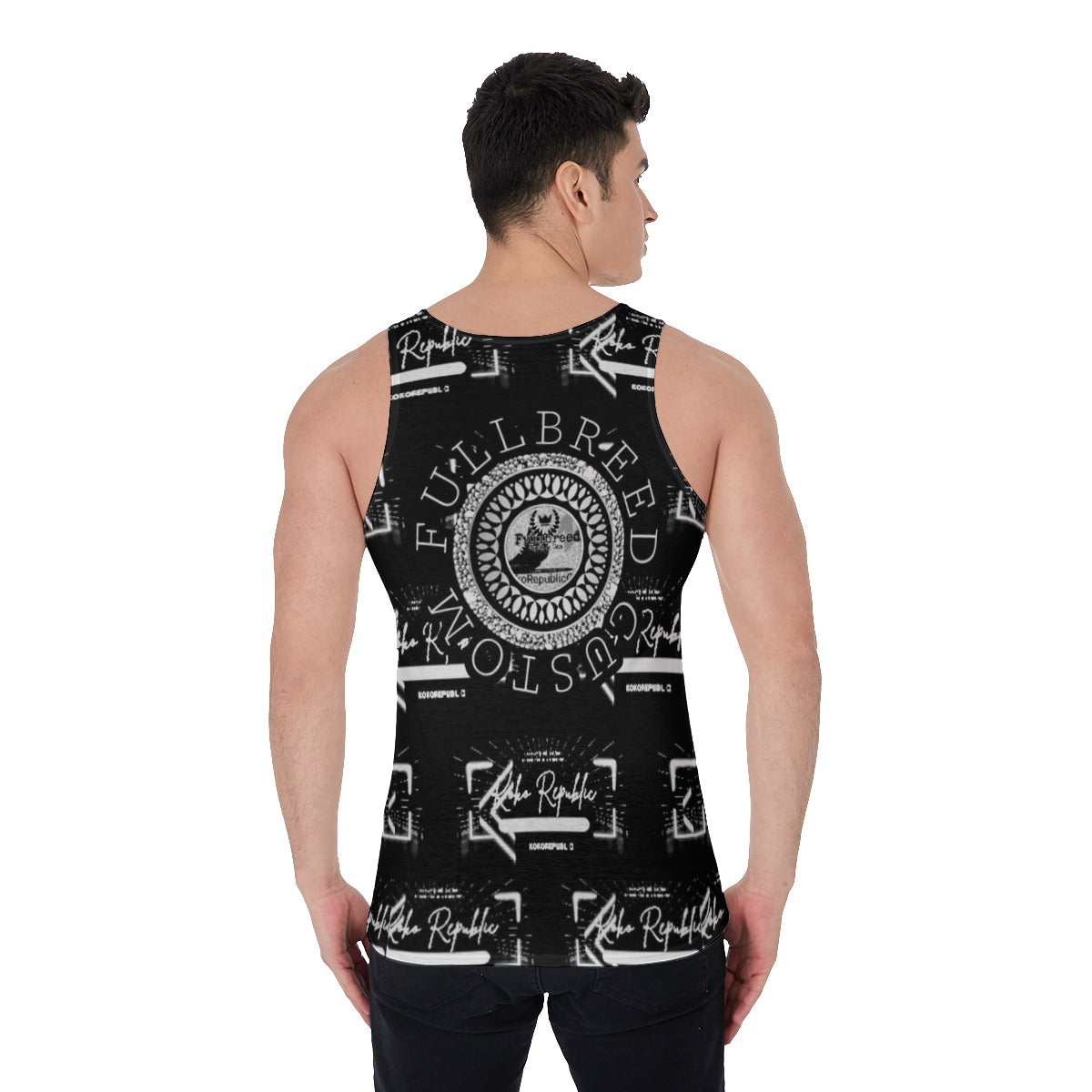 Eco-friendly All-Over Print Men's Tank Top