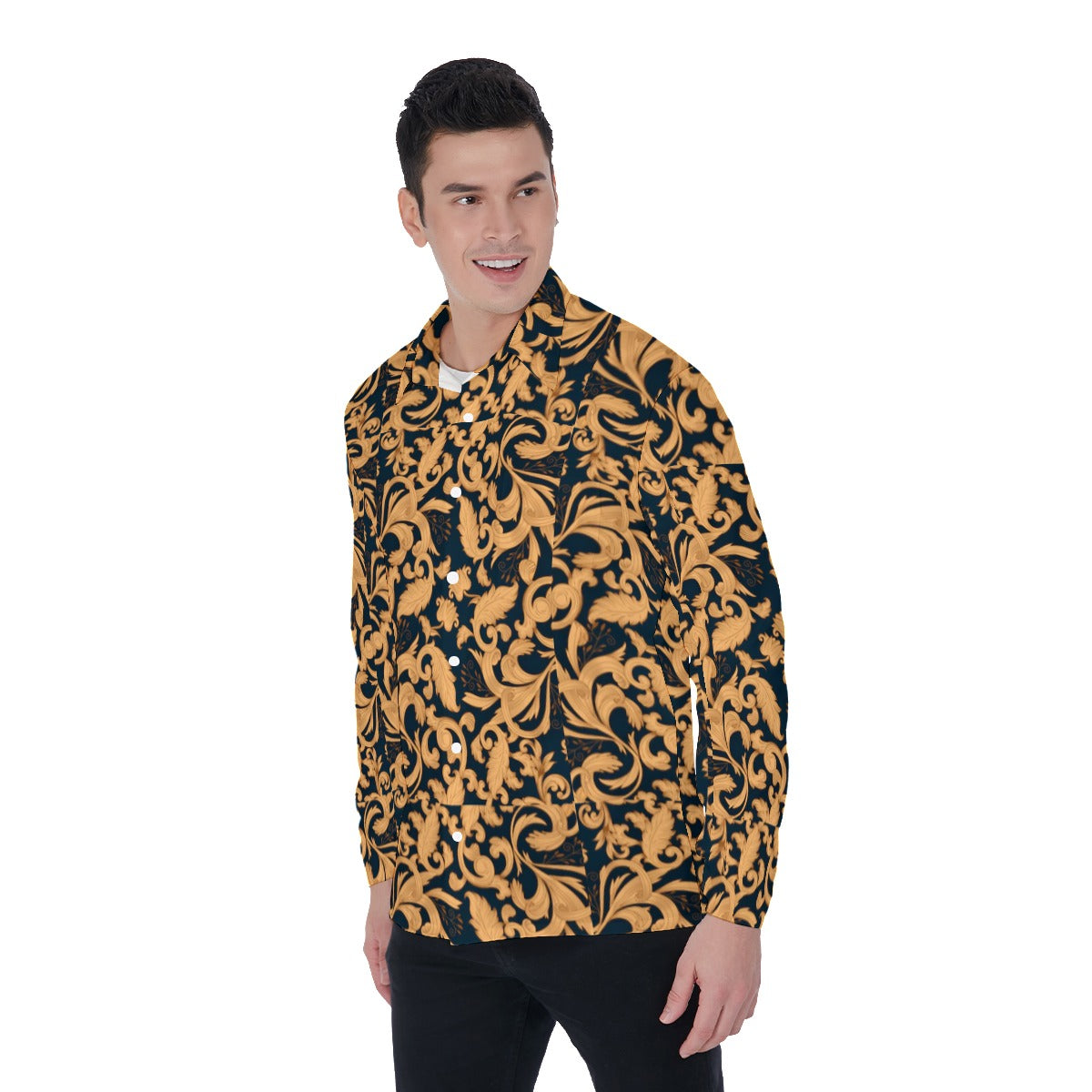 All-Over Print Men's Long Sleeve Shirt