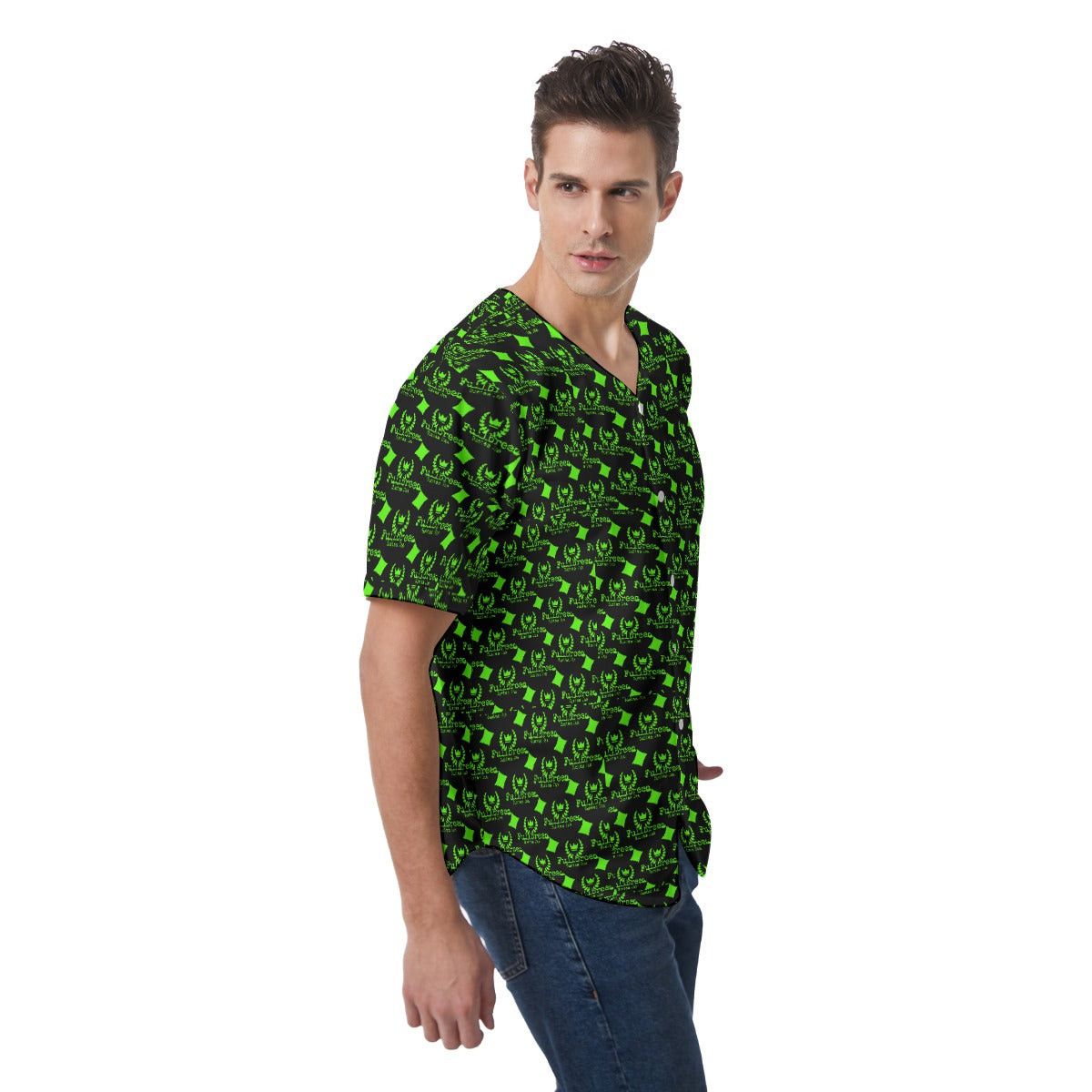 All-Over Print Men's Short Sleeve Baseball Jersey