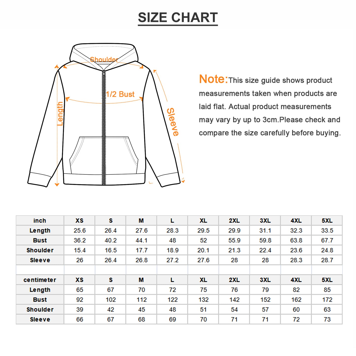 All-Over Print Men's Heavy Fleece Zip Up Hoodie