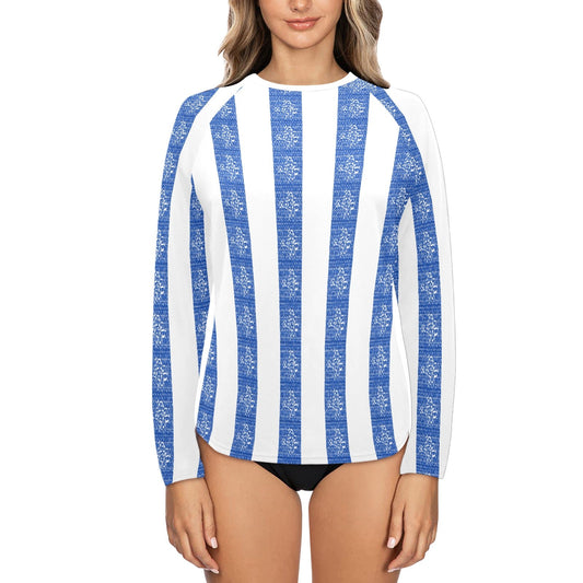 Women's Long Sleeve Swim Shirt (S39)