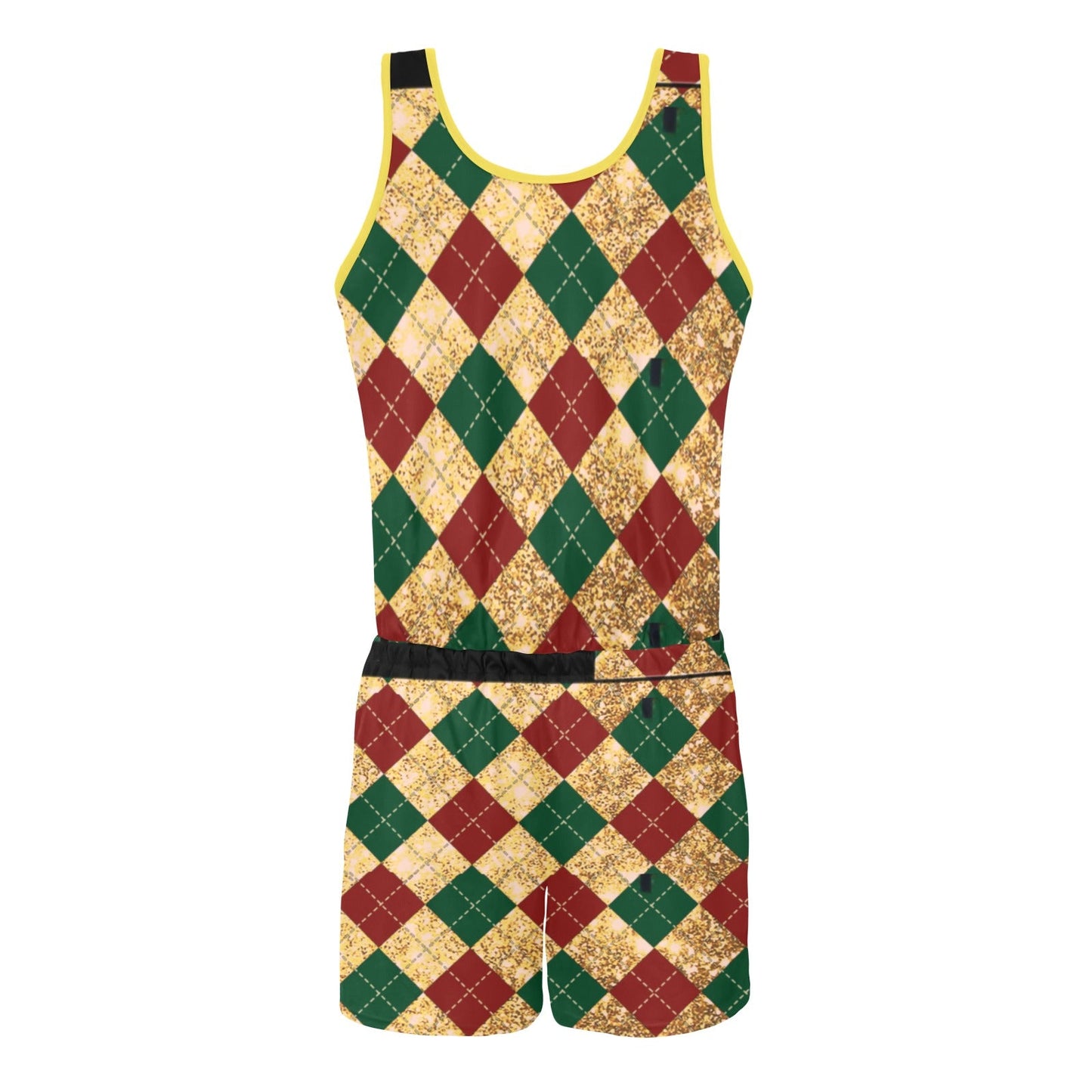 KokoRepublic All Over Print Vest Short Jumpsuit (Sets 15)